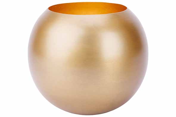 Teelichthalter Messing Gold 16 x 16 x 15 cm
