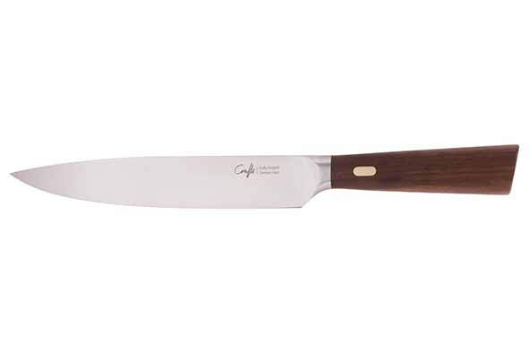 Couteaux & Co vleesmes 20,5 cm notenhouten handvat