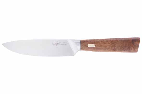 Huishoudmes 12,5 cm met walnoten handvat