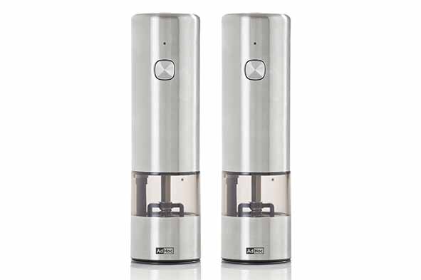 I.Mill elektrische peper- en zoutset, Ø 5 cm x H17 cm, oplaadbare batterij