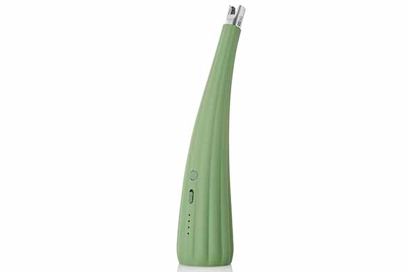 Elektrische aansteker groen D 4,8 x H 21,3 cm