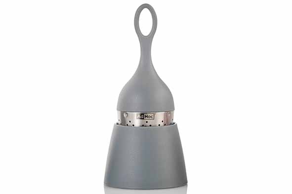Floatea thee-ei grijs met houder Ø 4 cm, H 12,5 cm