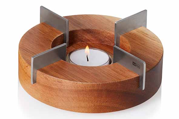Tuto warmhouder acacia Ø 14,5 x H5,5 cm