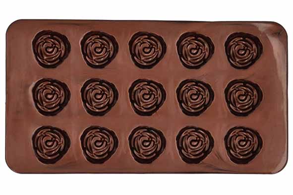 Chocolaterie moule à chocolat rose lot de 2 15 pralines par moule