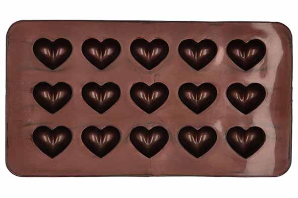 Chocolaterie moule à chocolat hearts lot de 2 15 pralines par moule