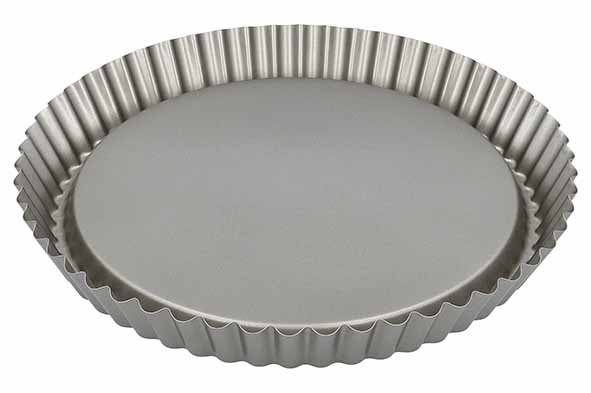Bakers Best taartvorm flan 28 x 28 x H 3,5 cm antiaanbaklaag