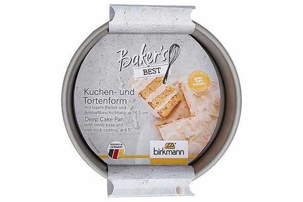 Bakers Best cakevorm rond 16,5 x 16,5 x h8 cm, losse bodem, antiaanbaklaag