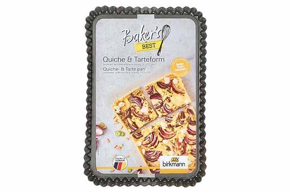 Bakers Best taart- en quichevorm 22 x 32 x H3 cm losse bodem, antiaanbak