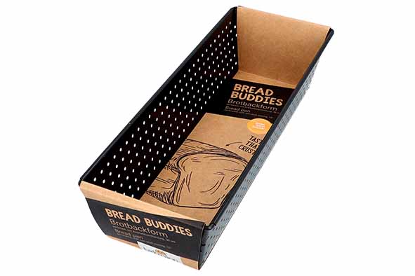 Bread Buddies broodvorm 31 x 11,5 x 7,5 cm, geperforeerd, antiaanbaklaag