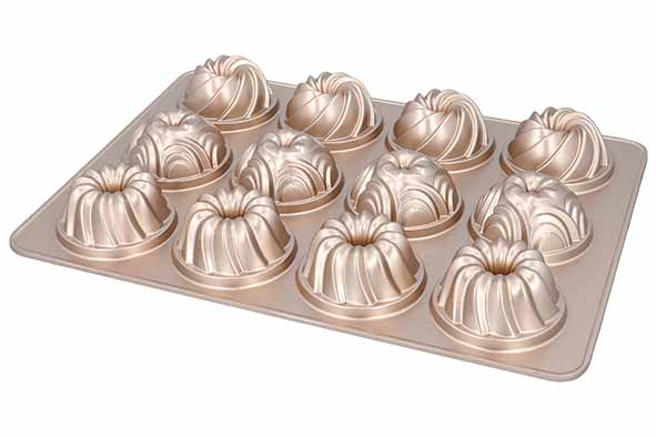 Moule Contoura violet 12 formes Ø 2,5 cm, 28,5 x 39,5 x 4,2 cm