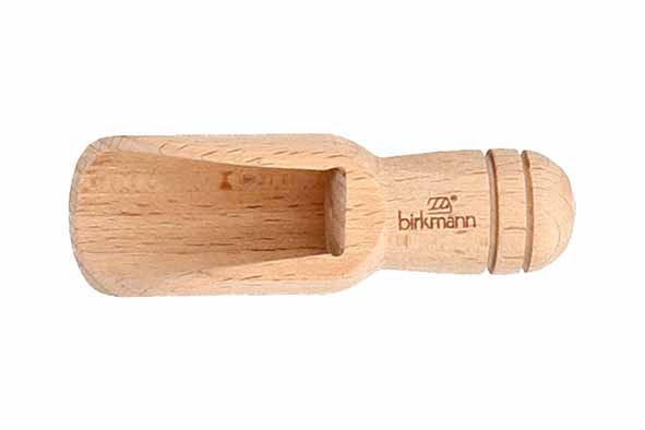 Cause We Care mini houten lepel 8 x 2,5 x h 2,2 cm beuk