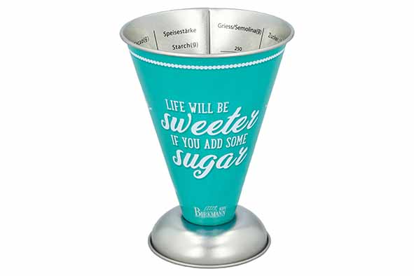 Colour Kitchen maatbeker turquoise 15 x 11 x 11 cm