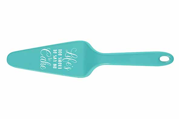 Colour Kitchen taartschep turquoise 26 x 6 x 4 cm kunststof