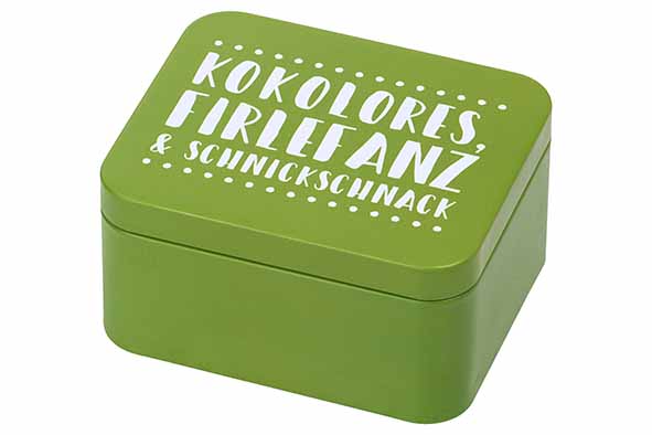 Colour Kitchen geschenkdoos Kokolores 12 x 10 x H 6,2 cm limoengroen