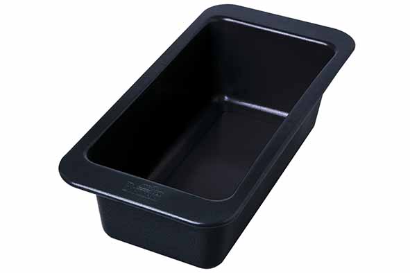Premium Baking broodvorm, 2 l, 25 x H 8,5 cm, kwartelstaal, zwart