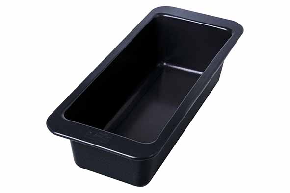 Premium Baking broodvorm, 2 l, 30 x H 8,5 cm, kwartelstaal, zwart
