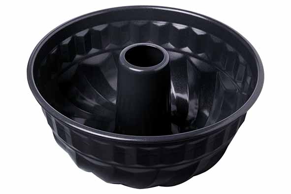 Premium Baking bakvorm tulband, Ø 22 x H 10 cm, kwartelstaal, zwart