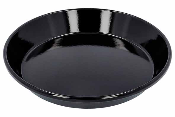 Premium Baking taartvorm Ø 24 cm zwart geëmailleerd staal