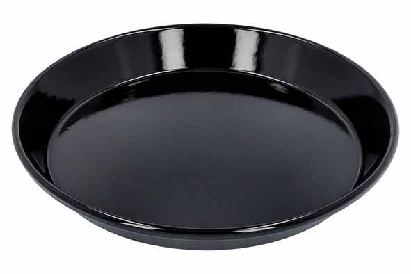 Premium Baking taartvorm Ø 28 cm zwart geëmailleerd staal