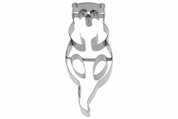 Cookie Cutters koekjesvorm otter, 2,5 x 3,8 x H 9 cm, roestvrij staal, zilver