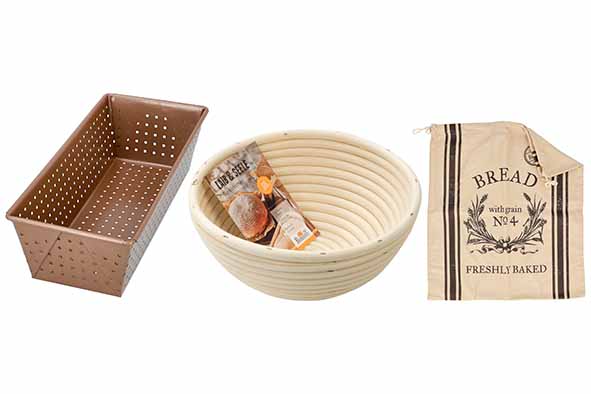 Laib & Seele broodbakset 3pcs broodvorm 25 cm - rijsmand Ø 20 cm - broodzak