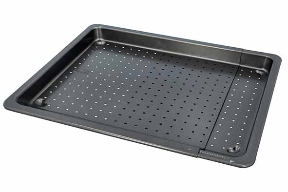 Laib & Seele bakplaat verstelbaar 36 - 52 x 33 x H 3 cm geperforeerd non-stick