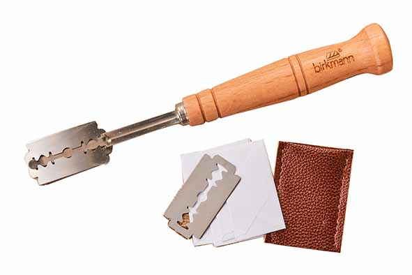 Laib & Seele couteau à décorer le pain avec manche en bois de hétr 19 cm