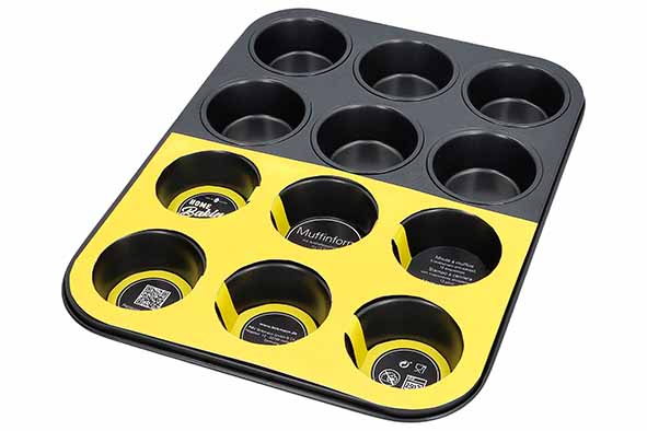 Home Baking muffin cup antiaanbaklaag 36 x 28 x 4 cm
