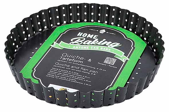 Home Baking taart- en quichevorm 20 x 20 x 3,5 cm, losse bodem, antiaanbaklaag
