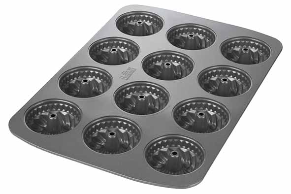Easy Baking bakplaat voor 12 mini-cakes tulband Ø 7 cm, 37 x 26 x 3 cm