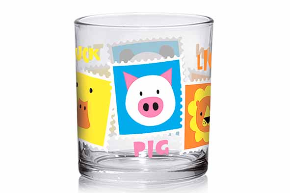Baby Stamp Tumbler glas 22 cl set van 3