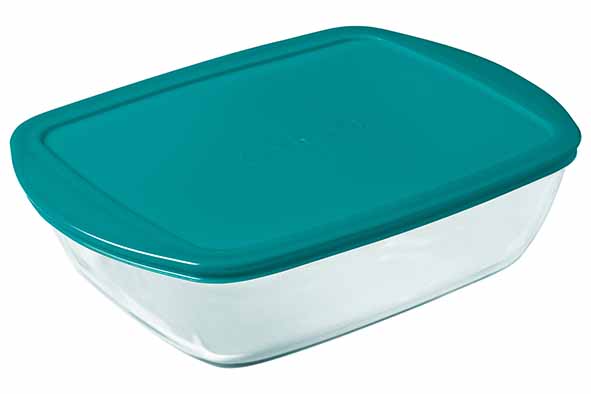 Cook & Store ovenschotel rechthoekig 0,4 l 17 x 10 x H5,5 cm met kunststof deksel