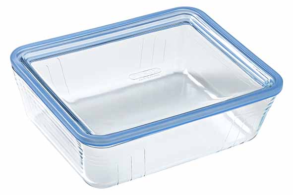 Pure Glass ovenschotel rechthoekig 2,6 l 24,9 x 20,3 x 8,5 cm met glazen deksel