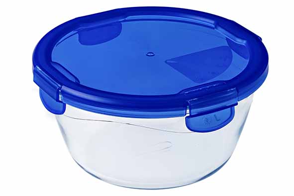 Cook & Go ovenschotel rond 0,7 l, 15 x 15 x 8 cm, met kunststof deksel