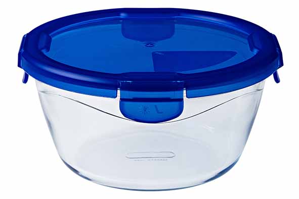 Cook & Go ovenschotel rond 1,6 l, 20 x 20 x 9 cm, met kunststof deksel
