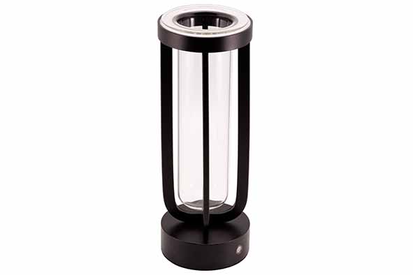 Tischlampe Florence schwarz Ø 9,5 x 26 cm dimmbar