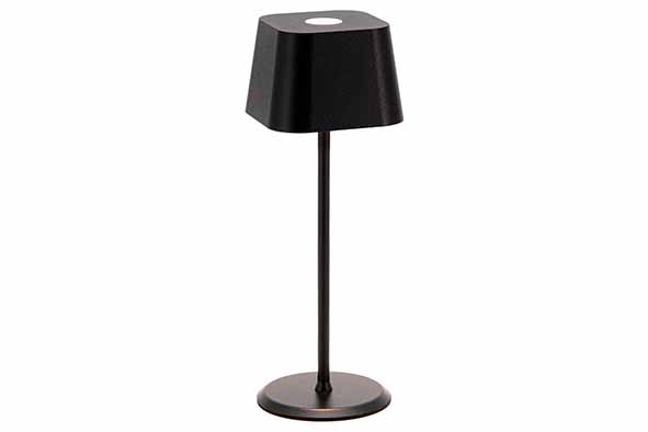 Tafellamp Malta aluminium zwart Ø 9 cm