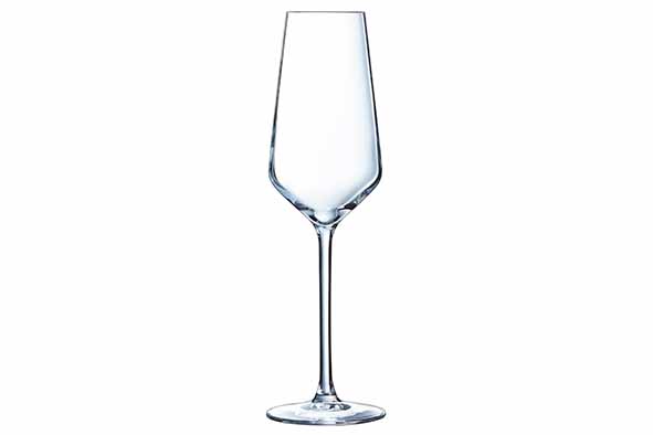 Ultime champagneglas set van 4, 23 cl, Ø 7 x H 23,2 cm, glas