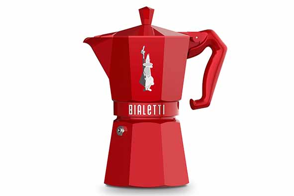 Moka Exclusive coffeemaker red 6 cups 270 ml
