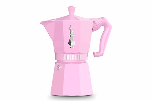 Moka Exclusive koffiemaker roze 6 koppen 0,27 l