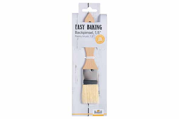 Easy Baking brosse à glaçage 21 x 3,5 cm, hêtre