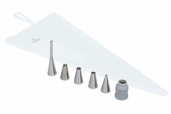 Bakers Best spuitzak met 5 spuitmondjes en adapter