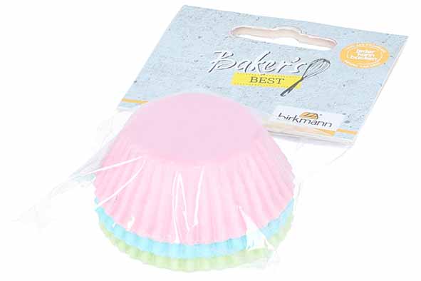 Bakers Best mini muffinvormen set van 75 pastel Ø 4,5 x 2,5 cm