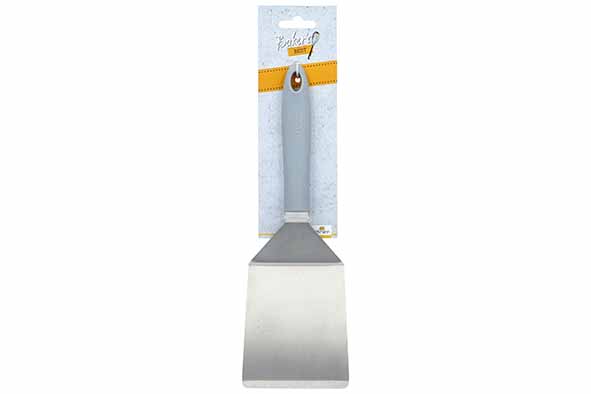 Bakers Best gehoekte spatel met breed lemmet 11 x 9 cm