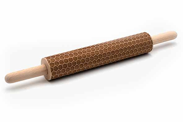 Rouleau à pâtisserie Honeycomb motif nid d'abeille Ø 4,6 x 50 cm