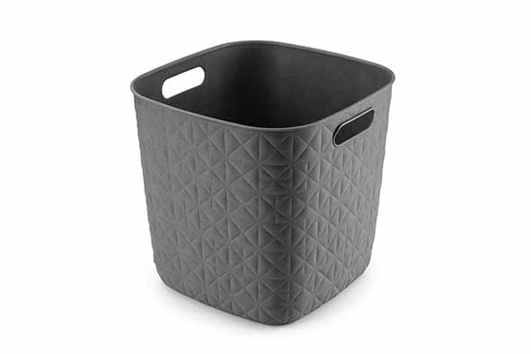 Softex opbergmand cube 15 l antraciet 27.9 x 27.9 x 26.9 cm