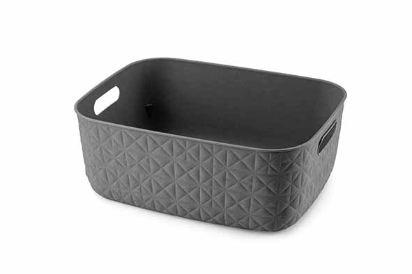 Softex opbergmand M 12,5 l, antraciet, 37,9 x 29,2 x 14,3 cm