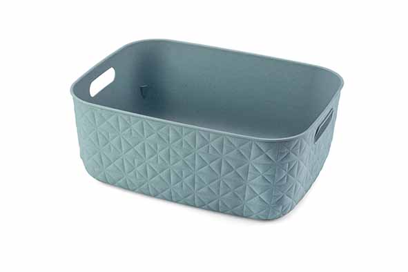 Softex opbergmand M 12,5 l, teal blue, 37,9 x 29,2 x 14,3 cm