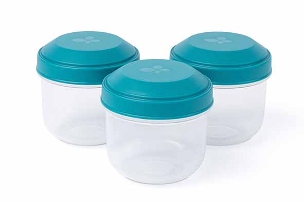 Rikko Snackbox Lagoon lot de 3, Ø 7,7 cm x H 7,5 cm