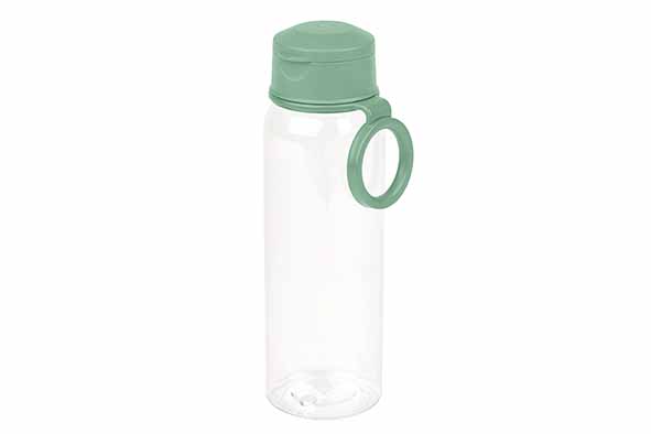 Drinkfles 500 ml, salie, tritan, met handvat, Ø 6 x 22,5 cm